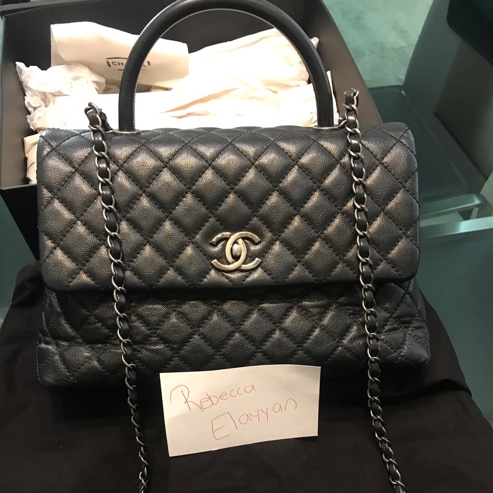 Chanel coco top handle medium two way bag sold🎉